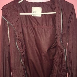 Zumiez Maroon Windbreaker